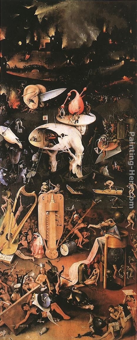 Hieronymus Bosch Garden of Earthly Delights, right wing